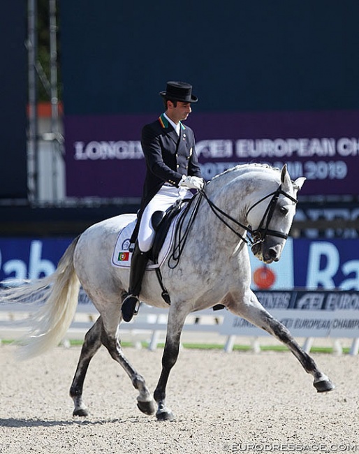 Rodrigo Torres and Fogoso at the 2019 European Dressage Championships in Rotterdam :: Photo © Astrid Appels