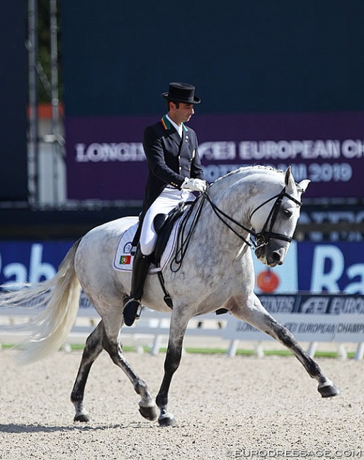 Rodrigo Torres and Fogoso at the 2019 European Dressage Championships in Rotterdam :: Photo © Astrid Appels