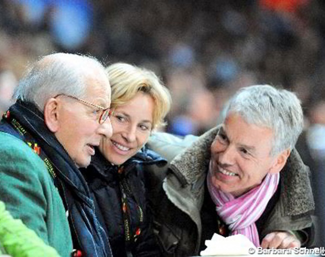 hans Gunther Winkler, Nadine Capellmann and Horst Lappe at the 2011 CDI Stuttgart :: Photo © Barbara Schnell