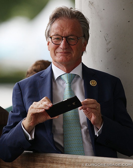 Frank Kemperman, chair of the FEI Dressage Committee, at the 2019 CDIO Aachen :: Photo © Astrid Appels