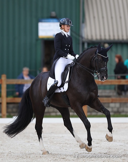 Kim van der Muren and A'Ha at the 2020 CDI Grote Brogel :: Photo © Astrid Appels