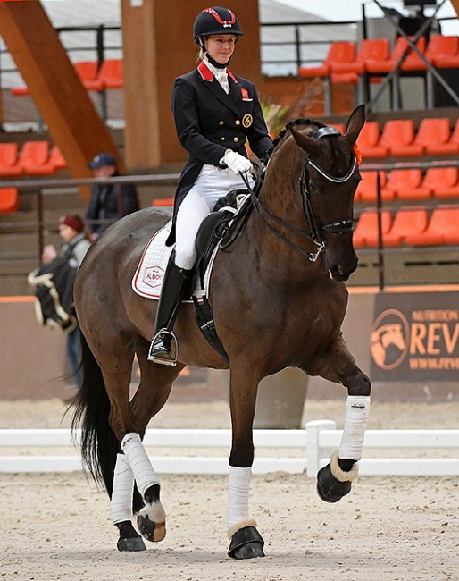 Laura Tomlinson and Rose of Bavaria at the 2020 CDI Le Mans :: Photo © Les Garennes