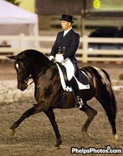 George Williams and Rocher at the 2002 Dressage at Devon :: Photo © Mary Phelps