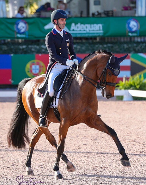 Nick Wagman and Don John at the 2021 CDI-W Wellington :: Photo © Sue Stickle