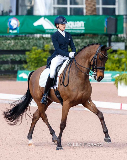 Lisa Wilcox and Valando BJ at the 2021 CDI Wellington :: Photo © Lily Forado