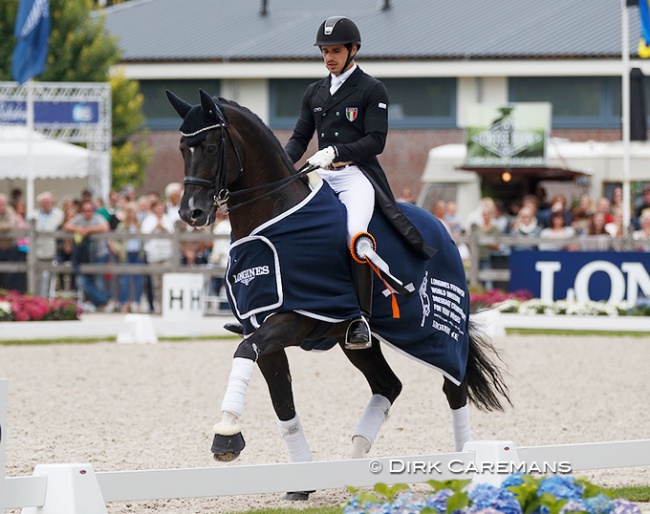 Riccardo Sanavio and Dark President at the 2017 CDI Ermelo :: Photo © Dirk Caremans