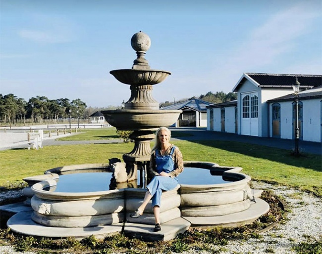 Joanna Robinson at her newly acquired Platinum Stable in Riel, where she will set up VIX Equestrian and offer exclusive dressage training for riders of all levels on highly educated Iberian horses