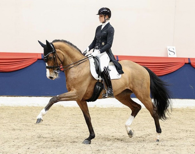 Juliane Brunkhorst and Belle de Carpie at the 2021 CDN Vechta :: Photo © LL-foto