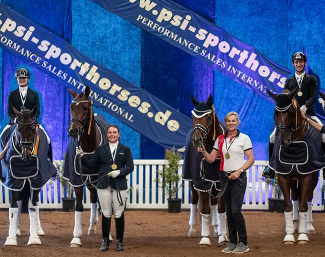 The four Australian Young Horse Champions of 2021: Imagine, Tito, Fangio and Quincy B  :: Photo © Simon Scully/DSJWTS