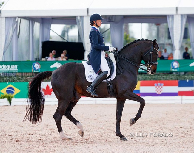 Adrienne Lyle and Salvino at the 2021 CDI Wellington :: Photo © Lily Forado