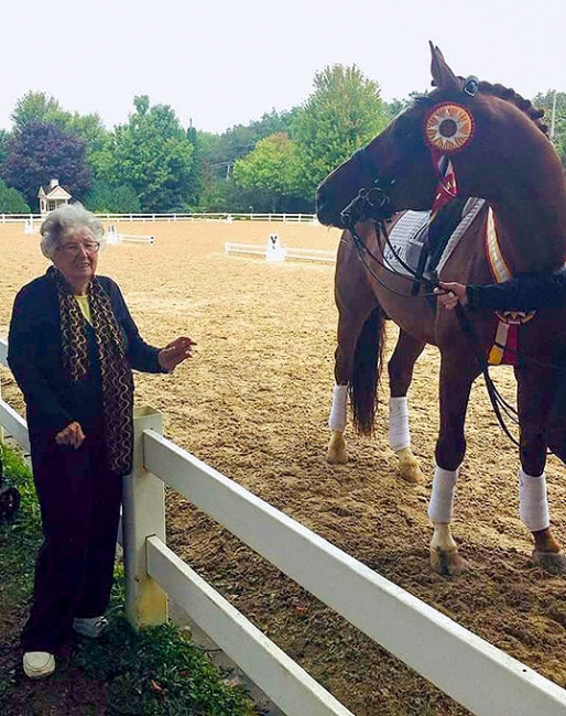 Anne Barlow Ramsey and Freedom at the 2017 U.S. Developing Grand Prix Horse Championship