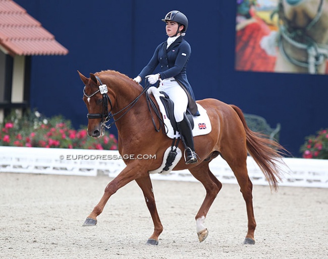 Megan Ingham and Wanadoo competing at the 2018 CDIO-PJYR Hagen as a young rider :: Photo © Astrid Appels