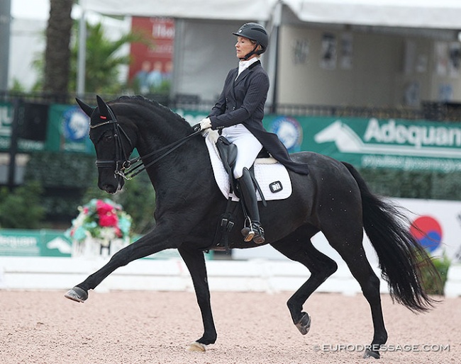 Kathy Priest and Damon' Fantasy at the 2020 CDI Wellington :: Photo © Astrid Appels