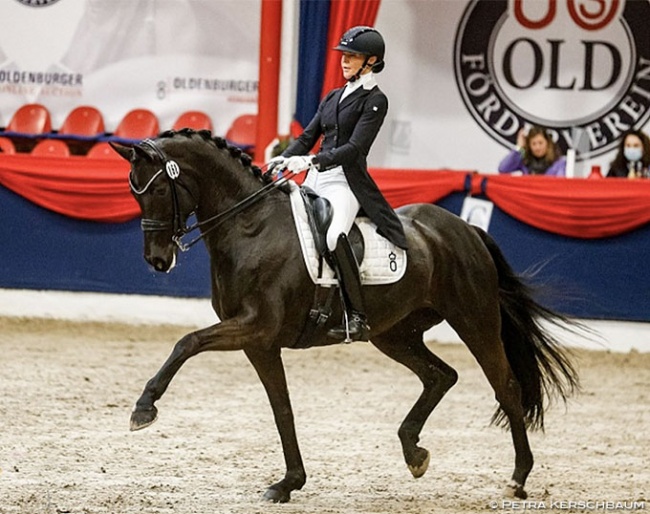 Sandra Nuxoll and Hanami won the 2021 CDN Vechta Grand Prix on 27 February 2021 :: Photo © Petra Kerschbaum