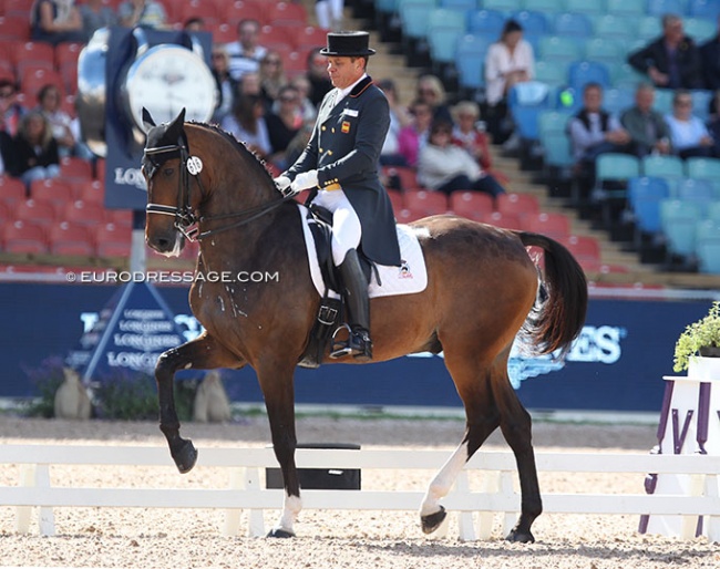 Cristobal Belmonte Roldan and Diavolo de Laubry at the 2017 European Dressage Championships :: Photo © Astrid Appels