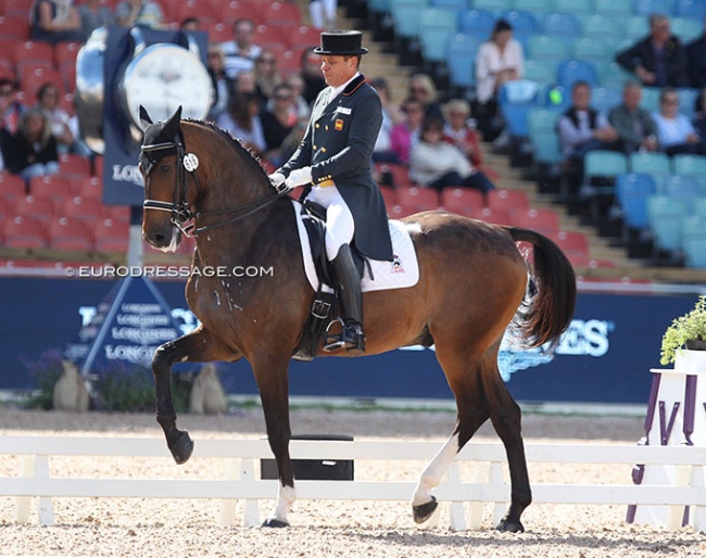 Cristobal Belmonte Roldan and Diavolo de Laubry at the 2017 European Dressage Championships :: Photo © Astrid Appels