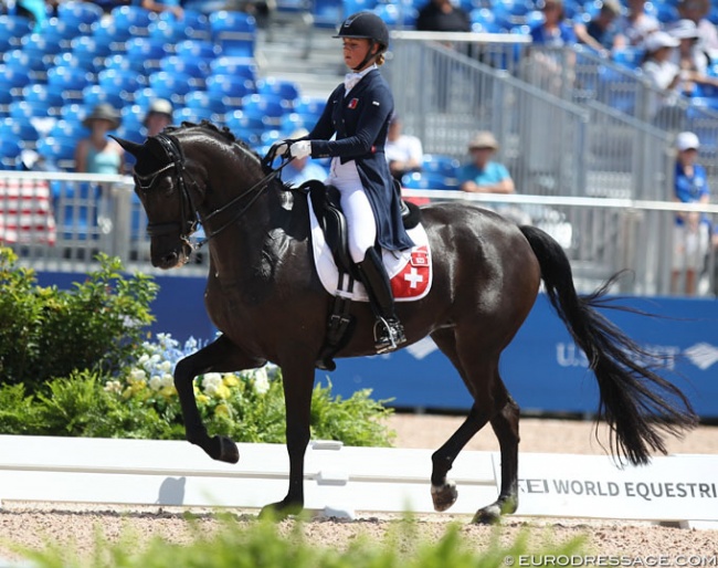 Estelle Wettstein and West Side Story OLD at the 2018 World Equestrian Games :: Photo © Astrid Appels