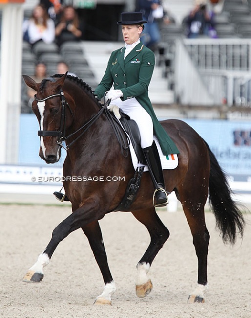 Kate Dwyer and Snowdon Faberge at the 2019 European Dressage Championships :: Photo © Astrid Appels