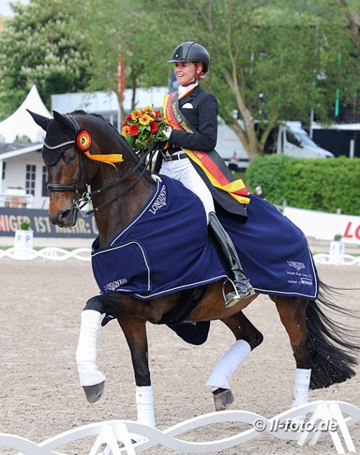 Jessica von Bredow-Werndl and TSF Dalera BB win the gold at the 2021 German Dressage Championships :: Photo © LL-foto