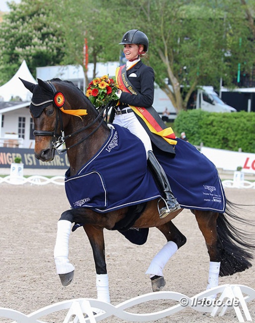 Jessica von Bredow-Werndl and TSF Dalera BB win the gold at the 2021 German Dressage Championships :: Photo © LL-foto