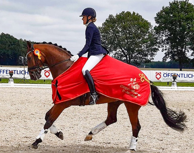 Andrea Winkeler and Expression win the Cloppenburg Bundeschampionate qualifier for 6-year olds