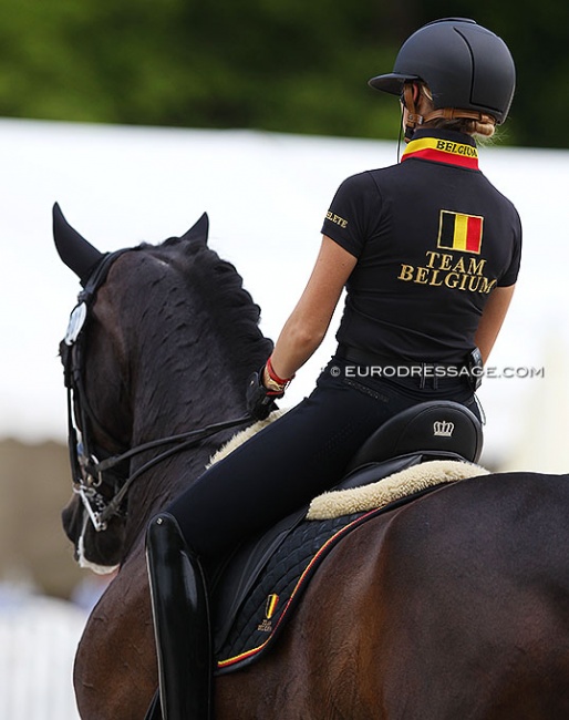 Team Belgium competing in the 2021 CDIO Nations Cup in Compiègne, France :: Photo © Astrid Appels