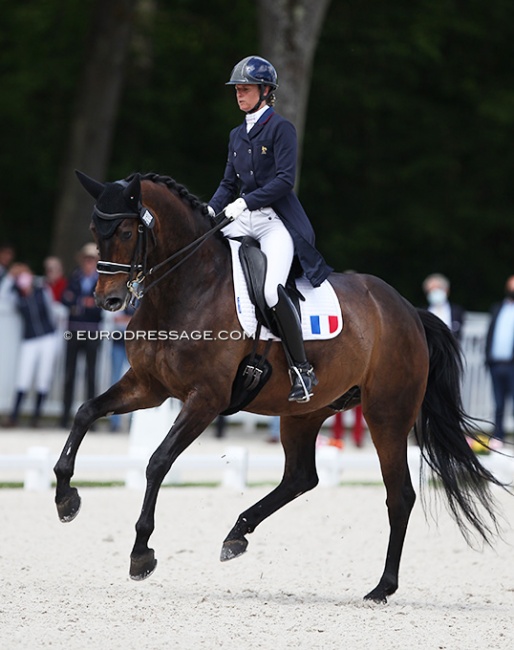 Isabelle Pinto and Hot Chocolate van de Kwaplas at the 2021 CDIO Compiègne :: Photo © Astrid Appels