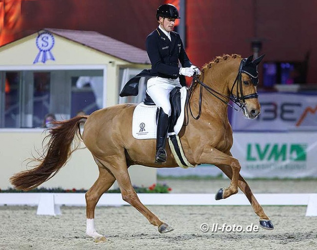 Frederic Wandres and Duke of Britain at the 2021 CDI Hagen :: Photo © LL-foto