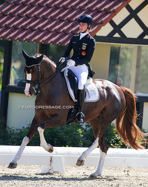 Shona Benner and Brisbane at the 2021 CDI-J Hagen :: Photo © Astrid Appels