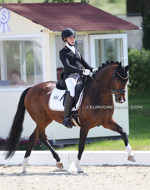 Lara Lattermann and Soleil de la Coeur at the 2021 CDIO-PJYR Hagen :: Photo © Astrid Appels