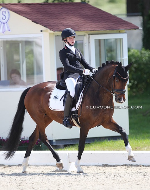 Lara Lattermann and Soleil de la Coeur at the 2021 CDIO-PJYR Hagen :: Photo © Astrid Appels