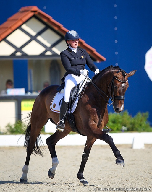 Beaudine Pieters and Donovan Magnum at the 2021 CDIO-YR Hagen :: Photo © Astrid Appels