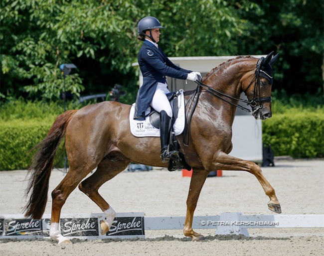 Cathrine Dufour and Bohemian at the 2021 CDI Herzlake :: Photo © Petra Kerschbaum