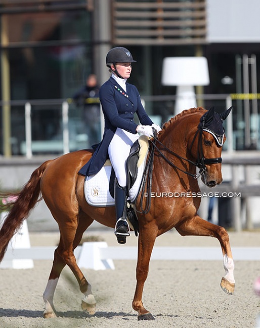 Zoe Kuintjes and Don Clorentino des Paluds at the 2021 CDI Opglabbeek :: Photo © Astrid Appels