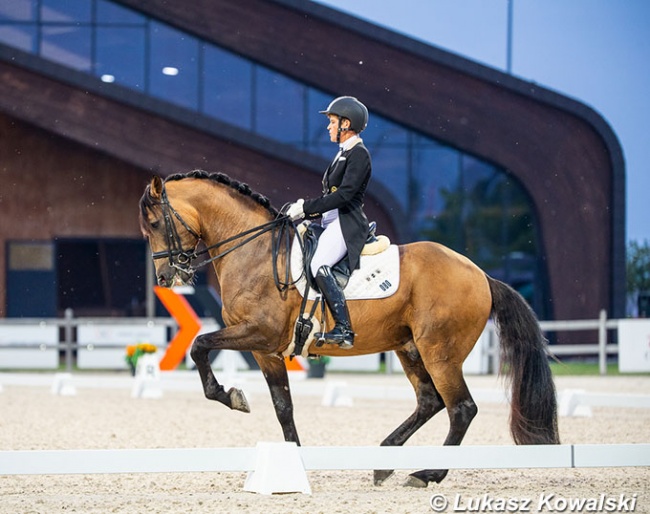 Katarzyna Milczarek and Guapo at the 2021 CDI-W Samorin :: Photo © Lukasz Kowalski