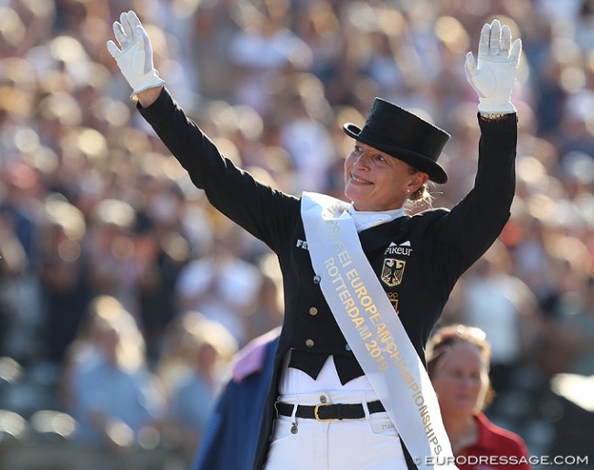 Isabell Werth is the 2019 European Dressage Champion :: Photo © Astrid Appels
