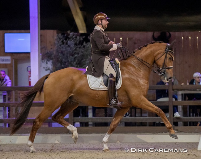 Kevin Van Ham and Eros van ons Heem at the 2020 Belgian Para Dressage Championships :: Photo © Dirk Caremans