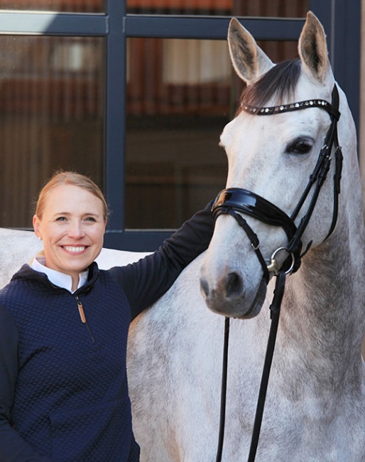 Finnish Grand Prix rider Terhi Stegars feeds her sensitive horses Equine 74 Gastric for a healthy gut ulcer management :: Photo © Astrid Appels
