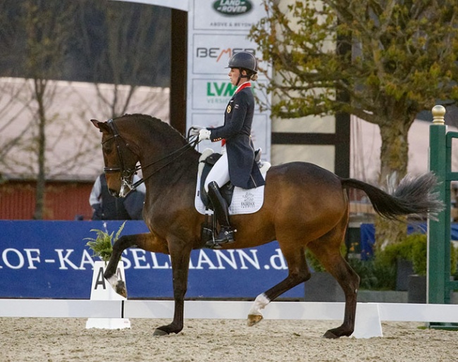 Charlotte Dujardin and Mount St. John Freestyle at the 2021 CDI Hagen in April :: Photo © Petra Kerschbaum