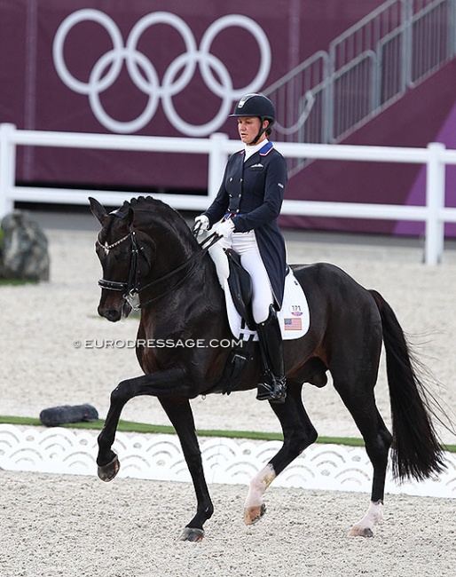 Adrienne Lyle and Salvino in the Grand Prix Special at the 2021 Olympic Games :: Photo © Astrid Appels