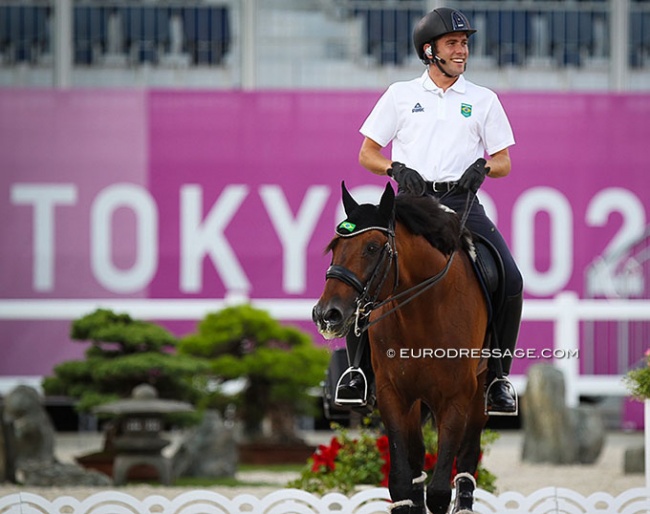 Joao Marcari Oliva and HorseCampline's Escorial at the 2021 Olympic Games :: Photo © Astrid Appels