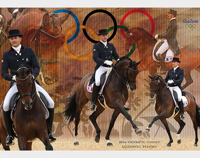 Eurodressage Collage of Henry Ludovic and After You at the 2016 Rio Olympics :: Photo © Astrid Appels
