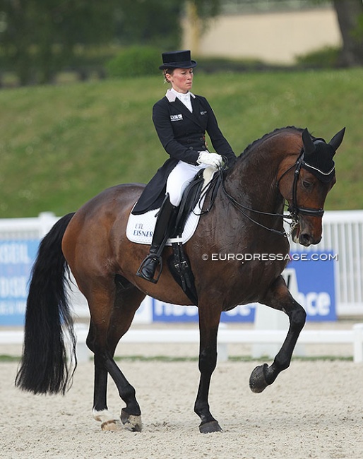 Helen Langehanenberg and Hollywood at the 2019 CDIO Compiegne :: Photo © Astrid Appels