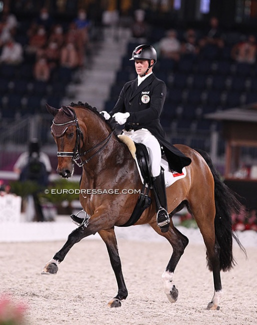 Florian Bacher and Fidertraum at the 2021 Olympics in Tokyo :: Photo © Astrid Appels