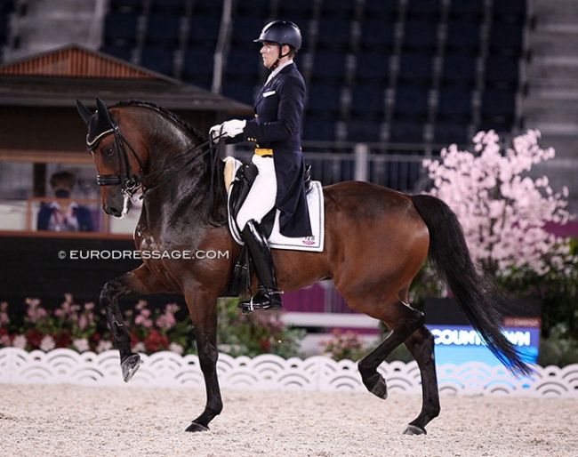 Henri Ruoste and Kontestro DB at the 2021 Olympic Games in Tokyo :: Photo © Astrid Appels