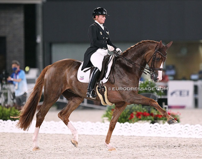 Isabell Werth and Bella Rose at the 2021 Olympic Games in Tokyo :: Photo © Astrid Appels