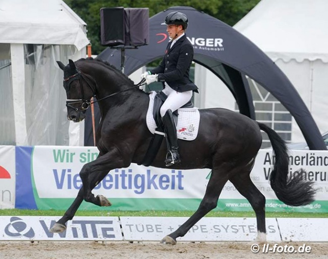 Frederic Wandres and Fürst Bayram at the 2021 Oldenburg Regional Championships in Rastede :: Photo © LL-foto