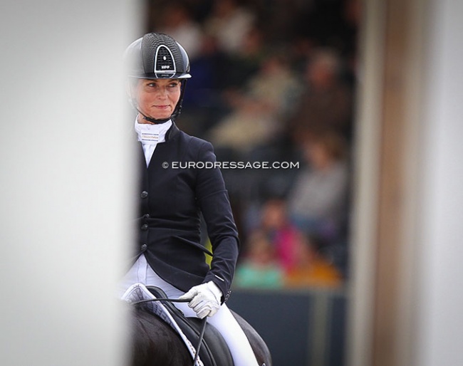 It was an Eva Möller day today in the 5-year old preliminart test at the 2021 World Championships for Young Dressage Horses :: Photo © Astrid Appels