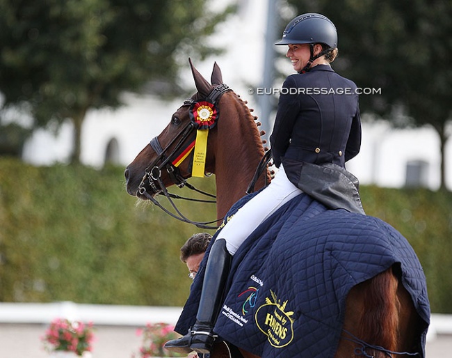 A Star is Born - Fabienne Lutkemeier's Valesco. They win the 4* tour at the 2021 CDIO Aachen :: Photo © Astrid Appels