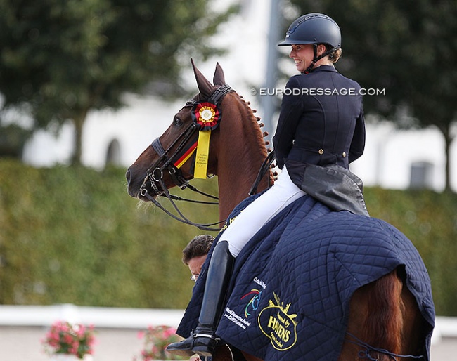 A Star is Born - Fabienne Lutkemeier's Valesco. They win the 4* tour at the 2021 CDIO Aachen :: Photo © Astrid Appels